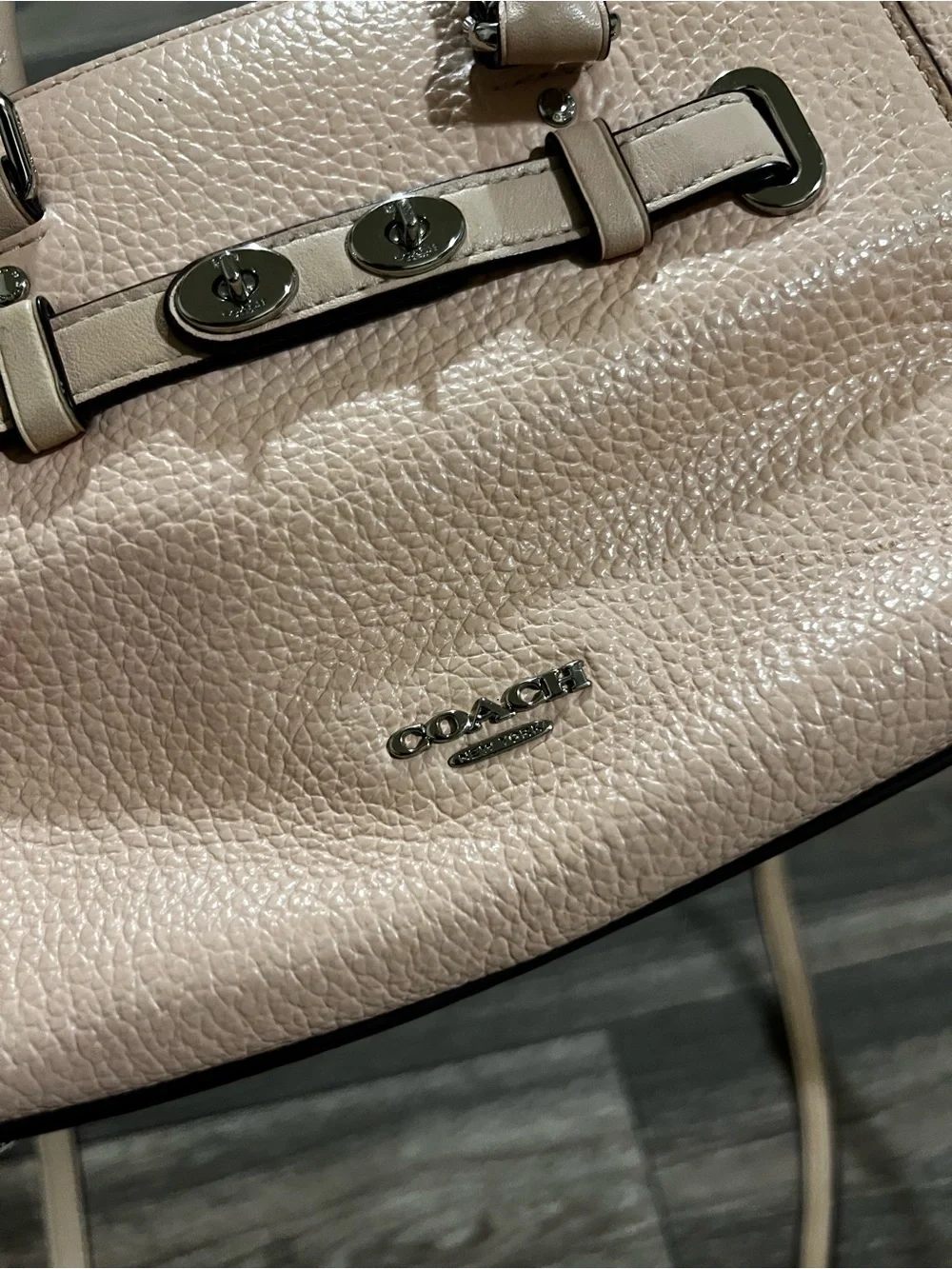 Coach pebbled leather
